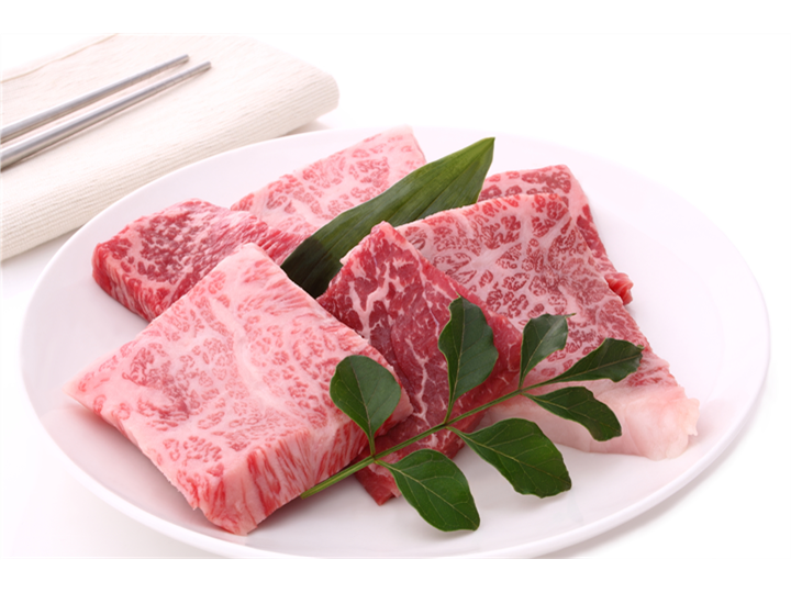 来自Kagoshima县的黑牛肉脊肉